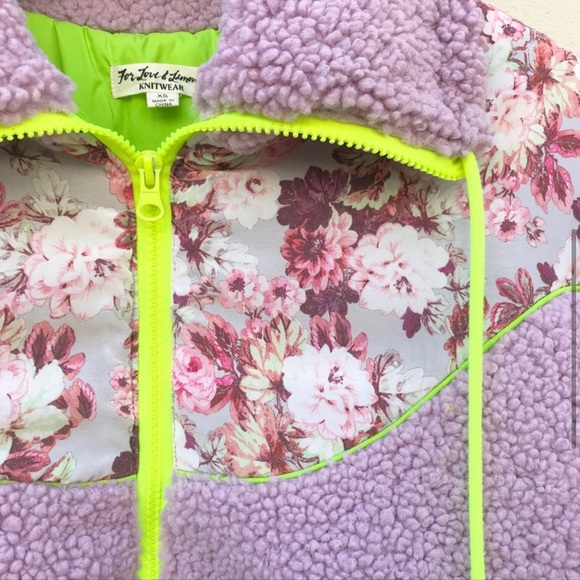 For Love & Lemons lavender floral spring toddler jacket 3T💜 - Picture 3 of 3